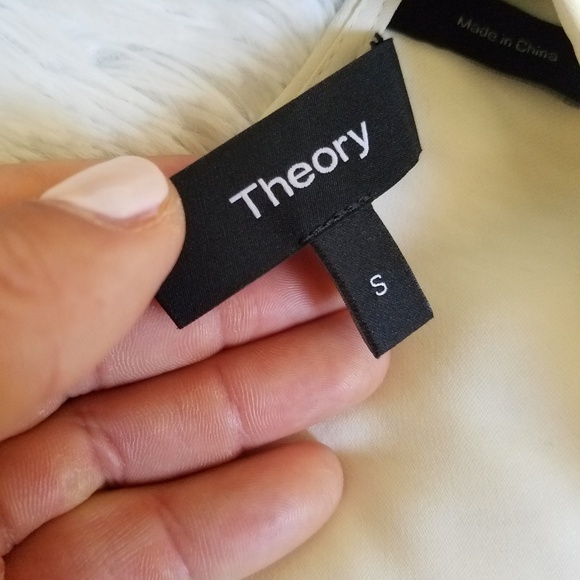 Like NEW Theory Silk Chiffon Blouse - Picture 2 of 5